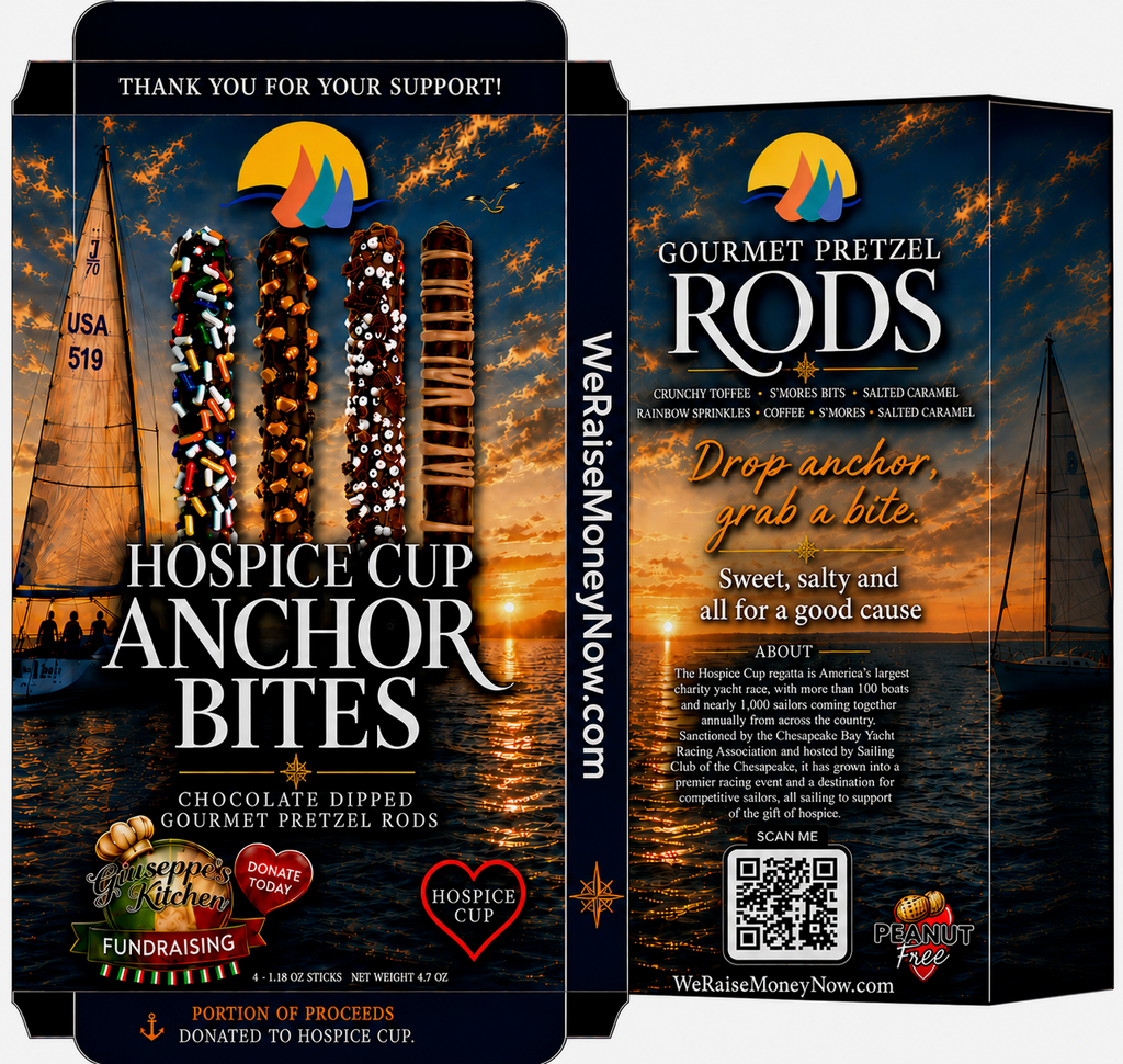 Hospice Cup – (4) Pack Chocolate Dipped Gourmet Pretzel Rods